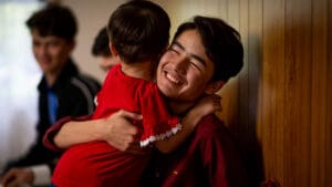 Refugee families reunited